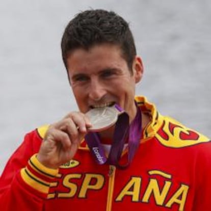 David Cal, ganador de la medalla de plata en C-1 1.000 de canoa. El gallego suma cinco medallas en unos Juegos Olímpicos