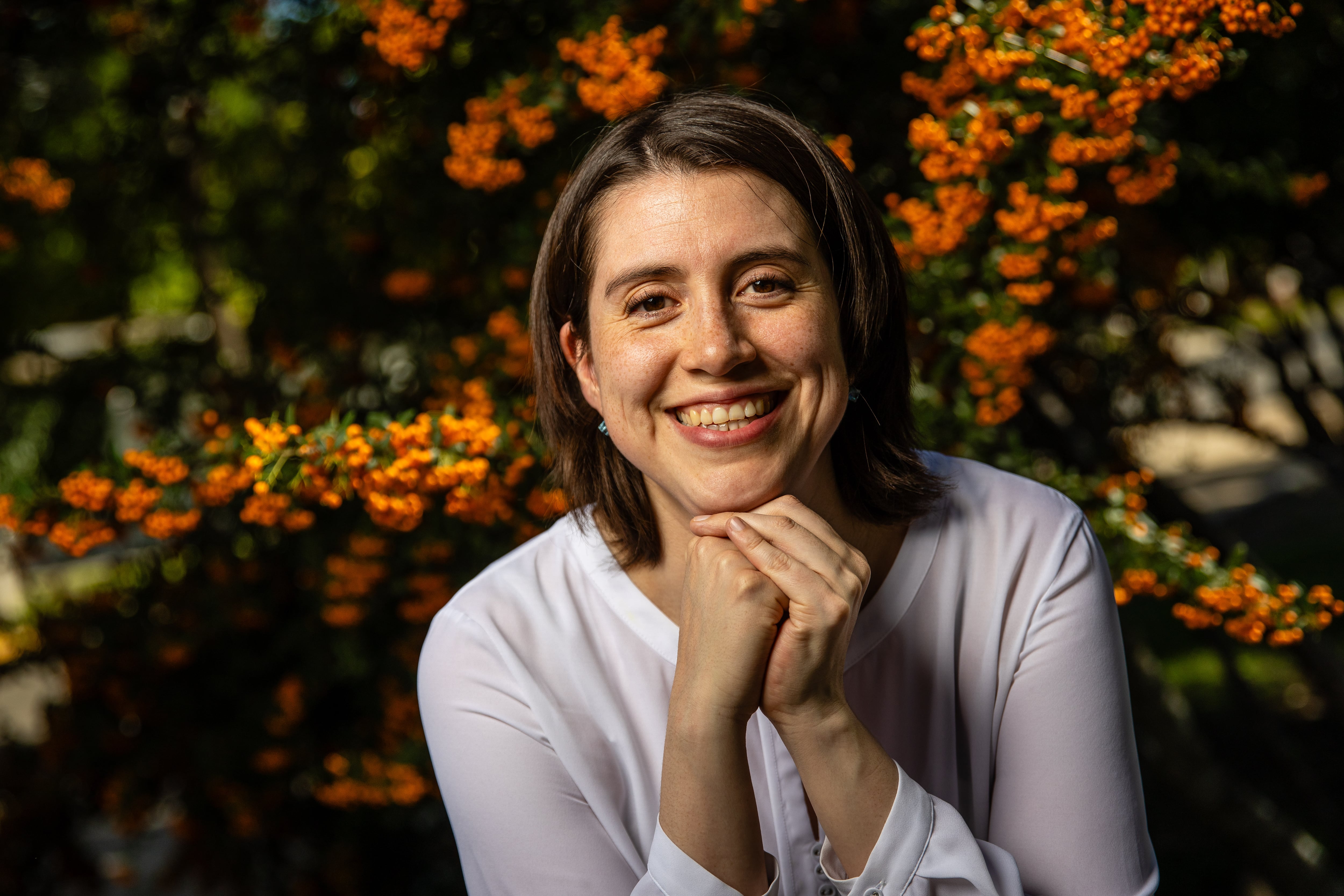 Valeria Cortés en Santiago, el 11 de febrero.