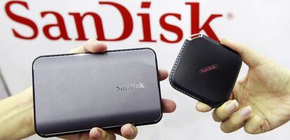 Dispositivos de almacenamiento de SanDisk.