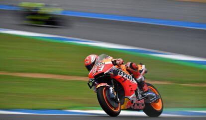 Márquez, durante la sesión de clasificación.