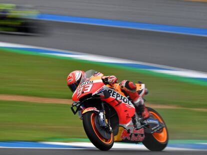 Márquez, durante la sesión de clasificación.