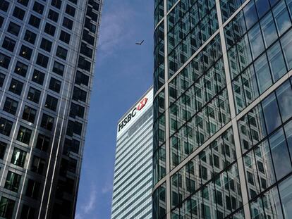 La sede del banco en Canary Wharf, en Londres. 