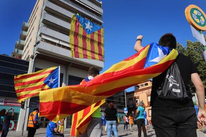 Concentración independentista durante la última Diada del 11 de septiembre.