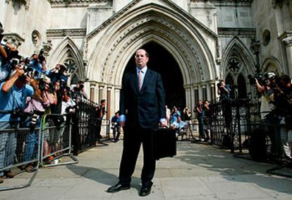 Andrew Gilligan, a su llegada al tribunal para declarar ante la comisión investigadora, el 12 de agosto.