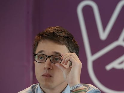 El dirigente de Podemos, &Iacute;&ntilde;igo Errej&oacute;n.