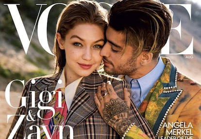 Gigi Hadid y Zayn Malik, en la portada de &#039;Vogue USA&#039;.