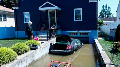 Una casa inundada por el huracán Ida el pasado 2 de septiembre en Mamaroneck, Nueva York.