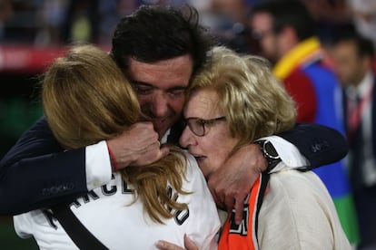 El entrenador del Valencia, Marcelino, tras ganar la Copa del Rey.