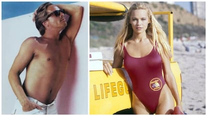 El pecho depilado y metrosexual de Don Johnson en 'Corrupción en Miami' y la esculpida figura de una veinteañera Pamela Anderson en 'Los vigilantes de la playa'. Dos mitos sexuales de libro.
