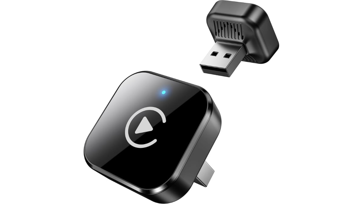 Adaptador inalámbrico para CarPlay y Android Auto.
