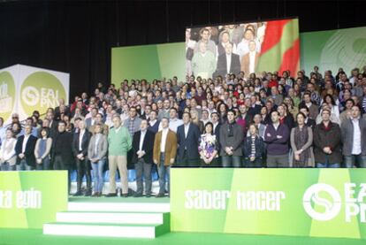 Presentación de los candidatos del PNV en Vizcaya el pasado 13 de marzo en el BEC de Barakaldo.