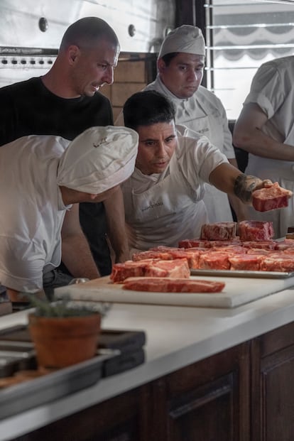 Pablo Rivero, founder and owner of Don Julio, in his butcher shop, which not only supplies his Buenos Aires restaurant with raw materials, but also the residents of the Palermo neighborhood.