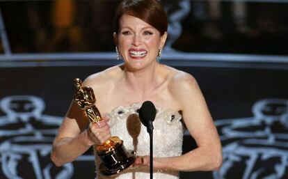 Julianne Moore, ganadora del Oscar a mejor actriz por su papel en 'Siempre Alice'.