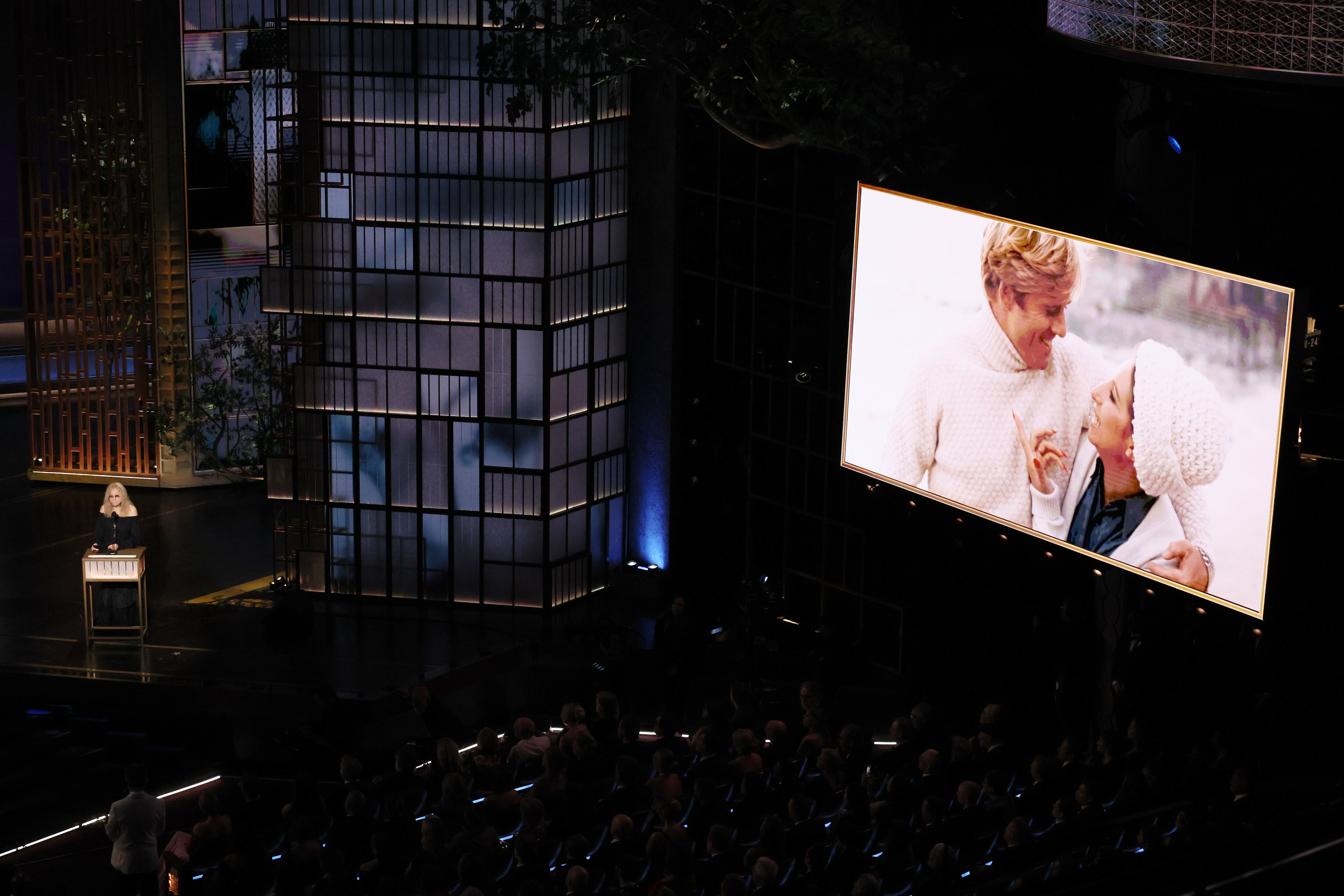 Barbra Streisand, durante el tributo a Robert Redford en los Oscar celebrados el 15 de marzo de 2026.