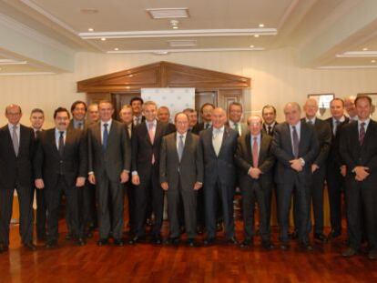 Patronato de la Fundación Conexus Madrid-Comunidad Valenciana en su reunión este martes.