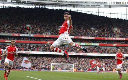 Olivier Giroud celebra un gol.