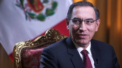 O presidente peruano, Martín Vizcarra, nesta semana.