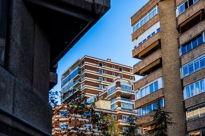 Conjunto de edificios residenciales en Madrid.