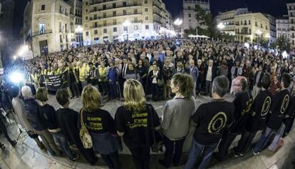 Concentraci&oacute;n de las v&iacute;ctimas del metro de noviembre del a&ntilde;o pasado. 