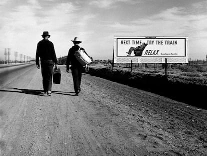 'Hacia Los Ángeles', foto de Dorothea Lange.