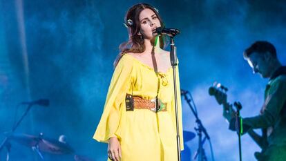 La cantante Lana del Rey en el festival &#039;Lands Music&#039; en 2016.