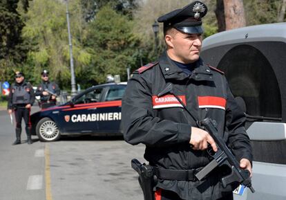 Dispositivo antiterrorista desplegado en Roma por la celebración del 60º aniversario de Europa el pasado fin de semana.