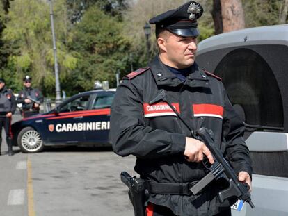 Dispositivo antiterrorista desplegado en Roma por la celebraci&oacute;n del 60&ordm; aniversario de Europa el pasado fin de semana. 