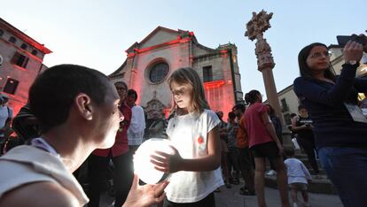 Un moment de l'espectacle inaugural de Fira Tàrrega.