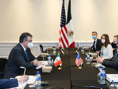 México Estados Unidos, Ebrard Blinken armamento