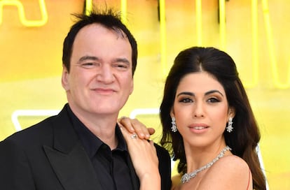 Quentin Tarantino, con su mujer, la modelo y cantante israelí Daniella Pick.