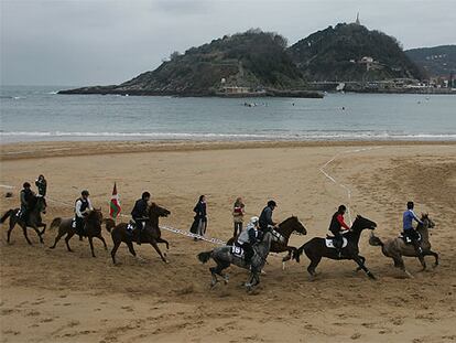Hipódromo en la playa