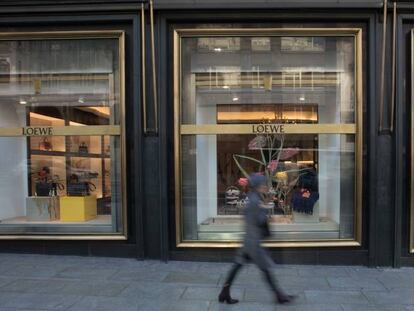 A Loewe storefront in Madrid.