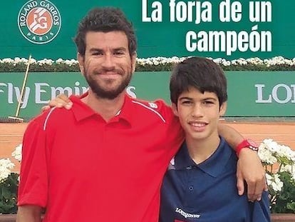 Portada del libro 'Alcaraz: la forja de un campeón', de Carlos Santos