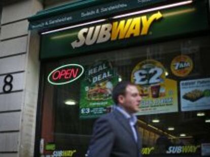 Un restaurante Subway en Londres