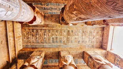 Templo de Dendera, dedicado a la diosa Hathor (Egipto).