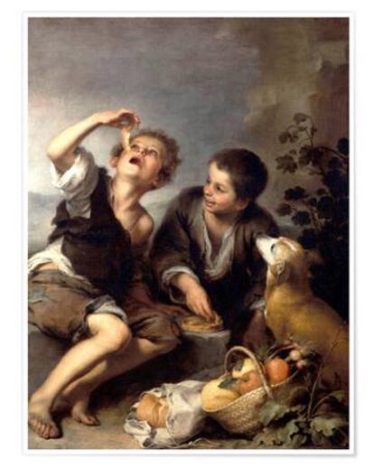 Bartolomé Murillo (1670 -1675), “Niños comiendo pastel”