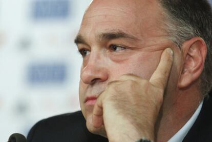 Pablo Laso, durante su presentación como entrenador del Real Madrid.