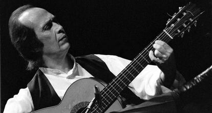 Paco de Lucía, en una imagen de 1998.