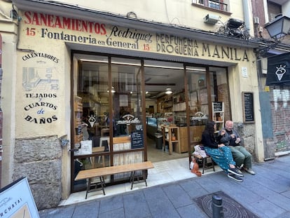 Exterior de la heladería Mamá Elba, en el centro de Madrid.