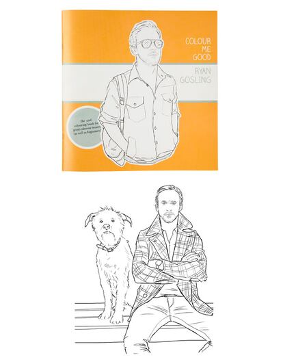 Color me good. El libro para colorear de Ryan Gosling. Dispobible en Amazon y Urban Outfitters. (10 euros aprox.)