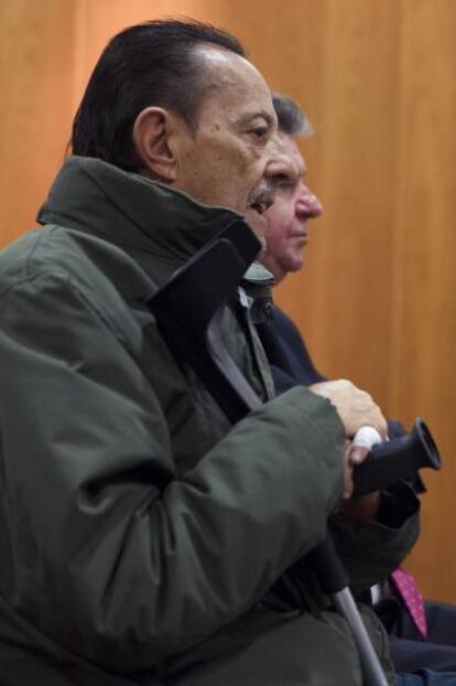 Julián Muñoz, este lunes durante el juicio.