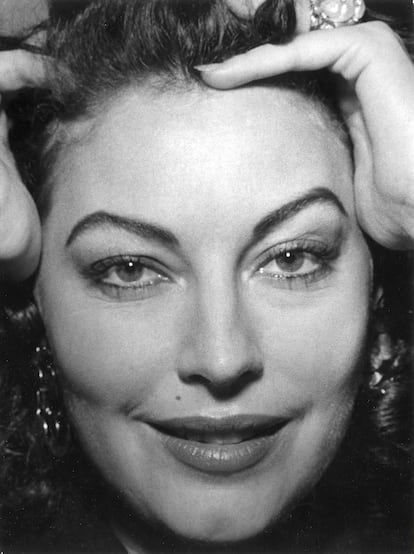 Retrato de Ava Gardner.