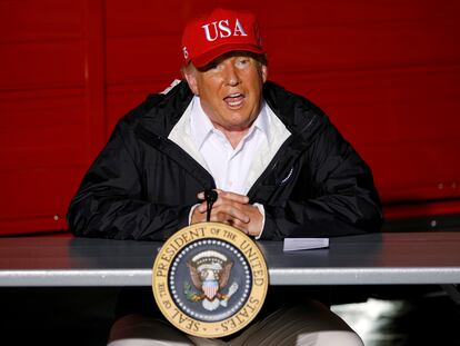 Donald Trump en Louisiana el pasado 29 de agosto.