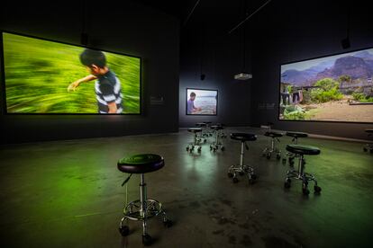 Exposición "Juegos de niñxs, 1999-2022" del artista belga Francis Alys. Inaugurada en el MUAC en febrero del 2023.