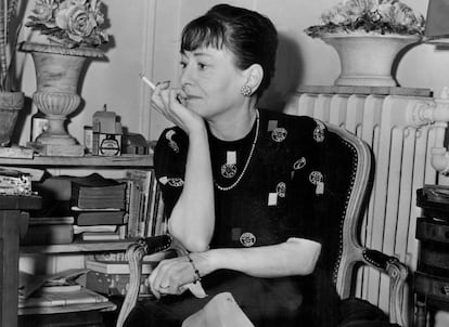 Dorothy Parker, en Nueva York, en 1945.
