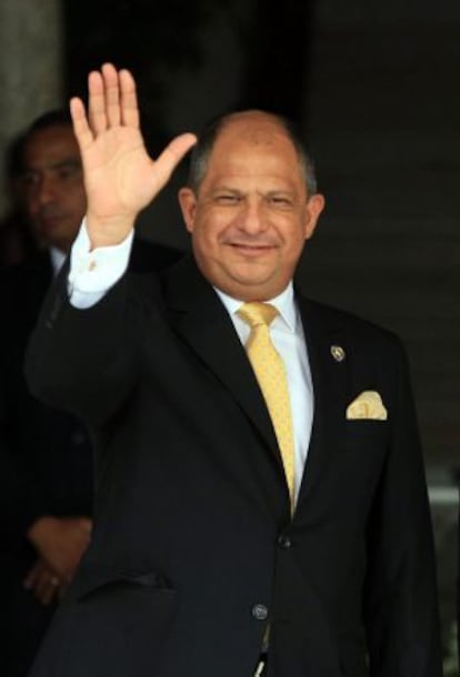 El presidente de Costa Rica Luis Guillermo Solís.