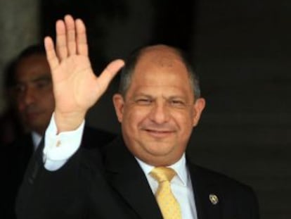 El presidente de Costa Rica Luis Guillermo Solís.