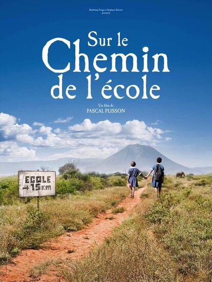 Portada en francés de la película 'Camino a la escuela' (2013).