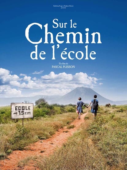 Portada en francés de la película 'Camino a la escuela' (2013).