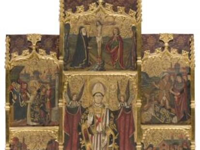 Retablo de Sant Cebrià de la ermita de Sant Fost.